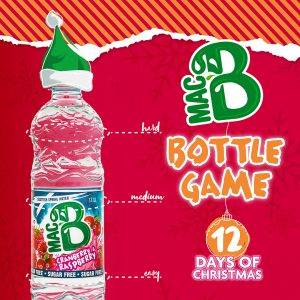 Macb bottle game with santa hat