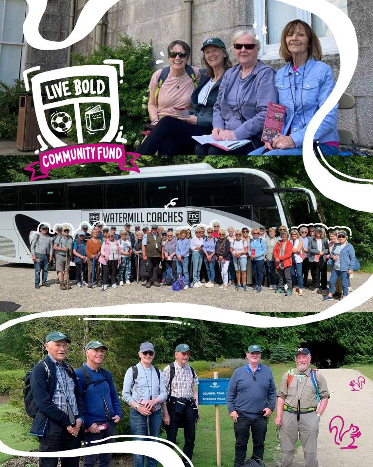 Fraserburgh Ramblers donation of a trip to Balmoral Castle 